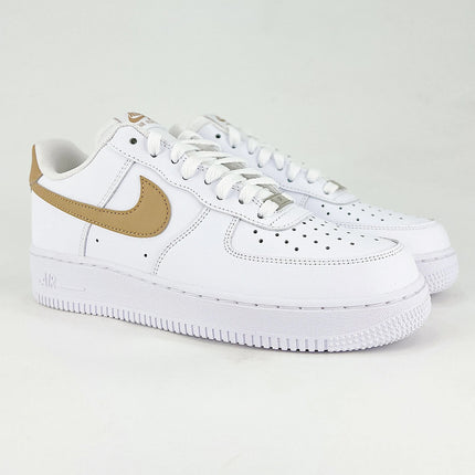 Nike AF1 Blanc et Or