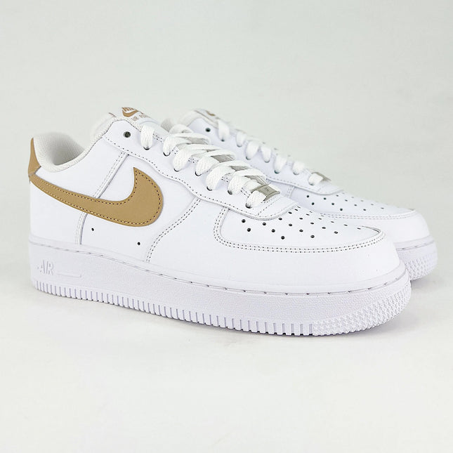 Nike AF1 Blanc et Or