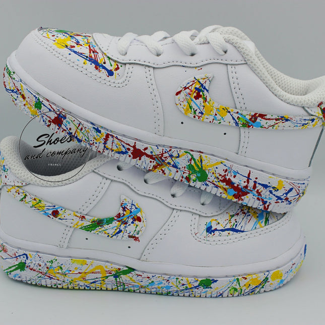 Basket et Sneakers personnalisée - Air Force One Splash