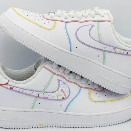 Sneaker AF1 personnalisée couleurs pastels