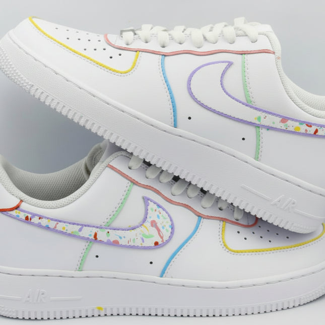 Sneaker AF1 personnalisée couleurs pastels