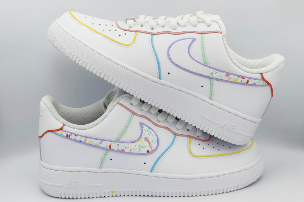 Sneaker AF1 personnalisée couleurs pastels